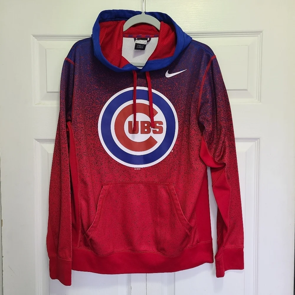 Nike Chicago Cubs Hoodie Size Small Red Blue EUC - Picture 11 of 12